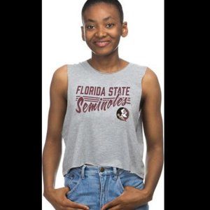 ZOOZATZ NCAA Florida State University Women's Seminoles Muscle Tank Top SZ M